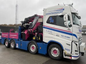 Volvo med Fassi kran FL Teknik